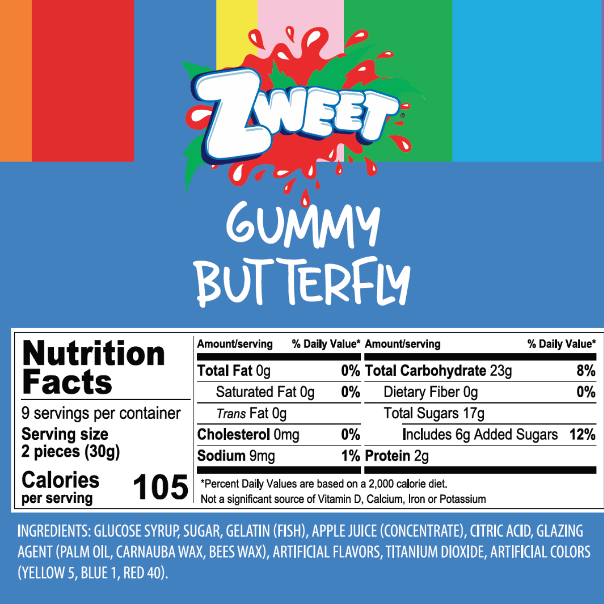 Gummy Butterflies | 10 oz | Zweet: Pack of 1 - Imagen 2